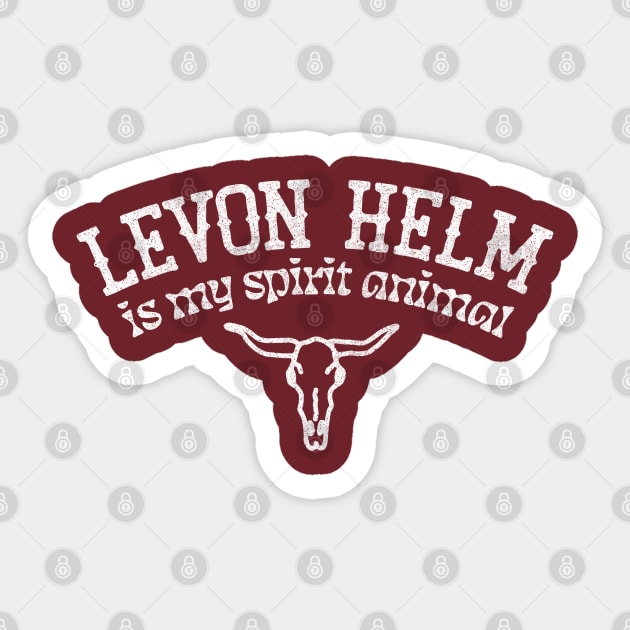 Levon Helm Is My Spirit Animal / Country Music Fan Gift Sticker by DankFutura